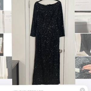 Elegant Black Sequin Dress